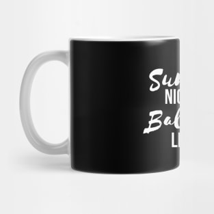 Summer night and ballpark light t-shirt Mug